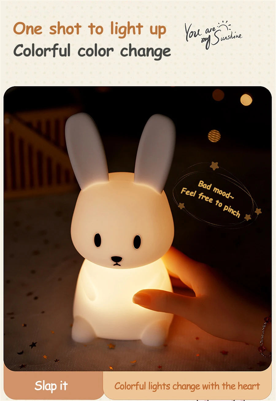 Cute Rabbit LED Night Light