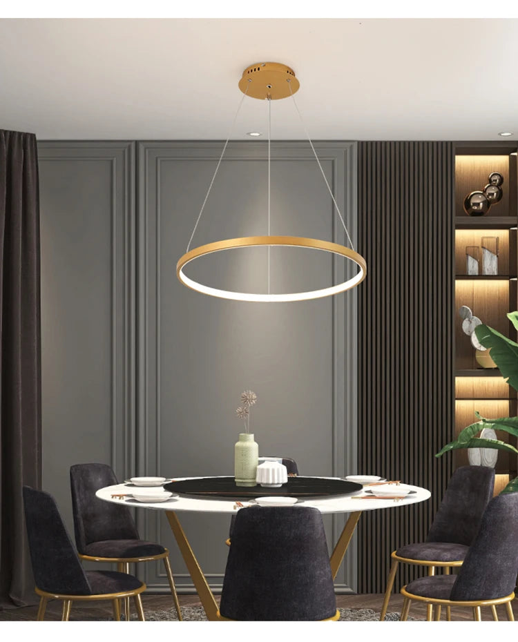 Simple Ring LED Chandelier