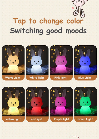 Cute Rabbit LED Night Light