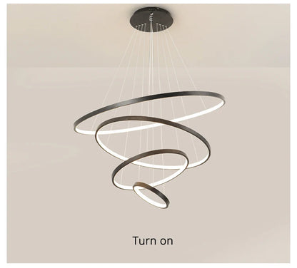 Simple Ring LED Chandelier