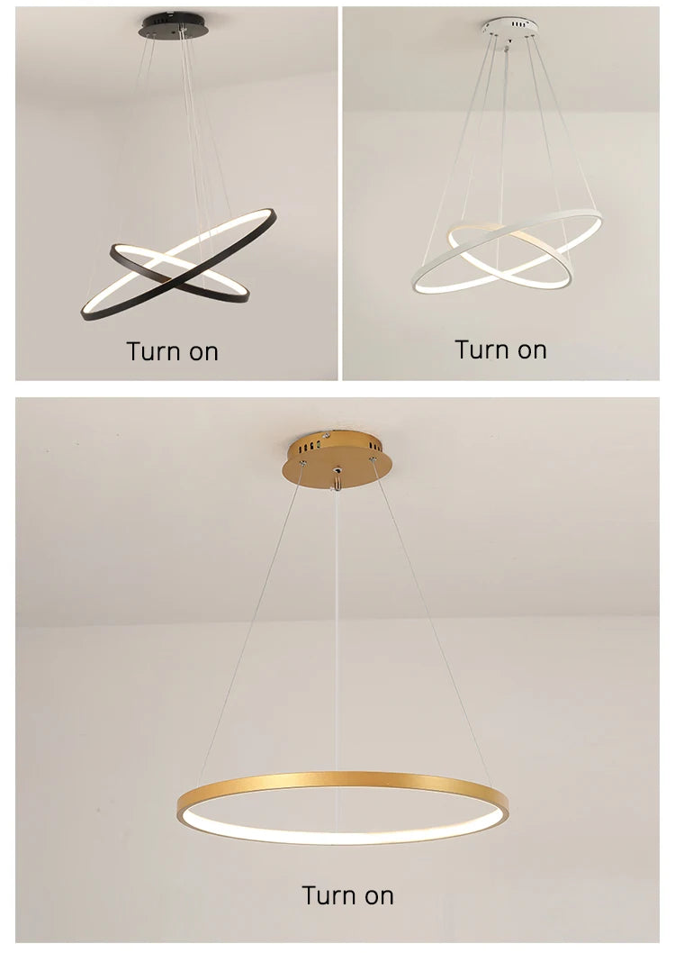 Simple Ring LED Chandelier