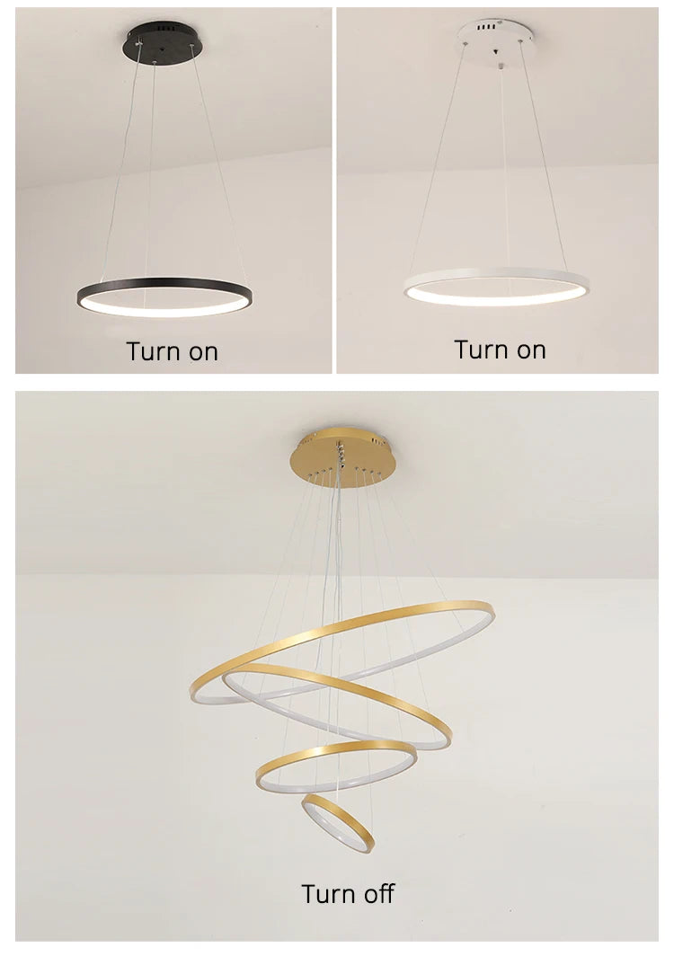 Simple Ring LED Chandelier