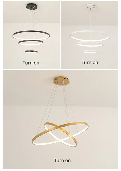 Simple Ring LED Chandelier