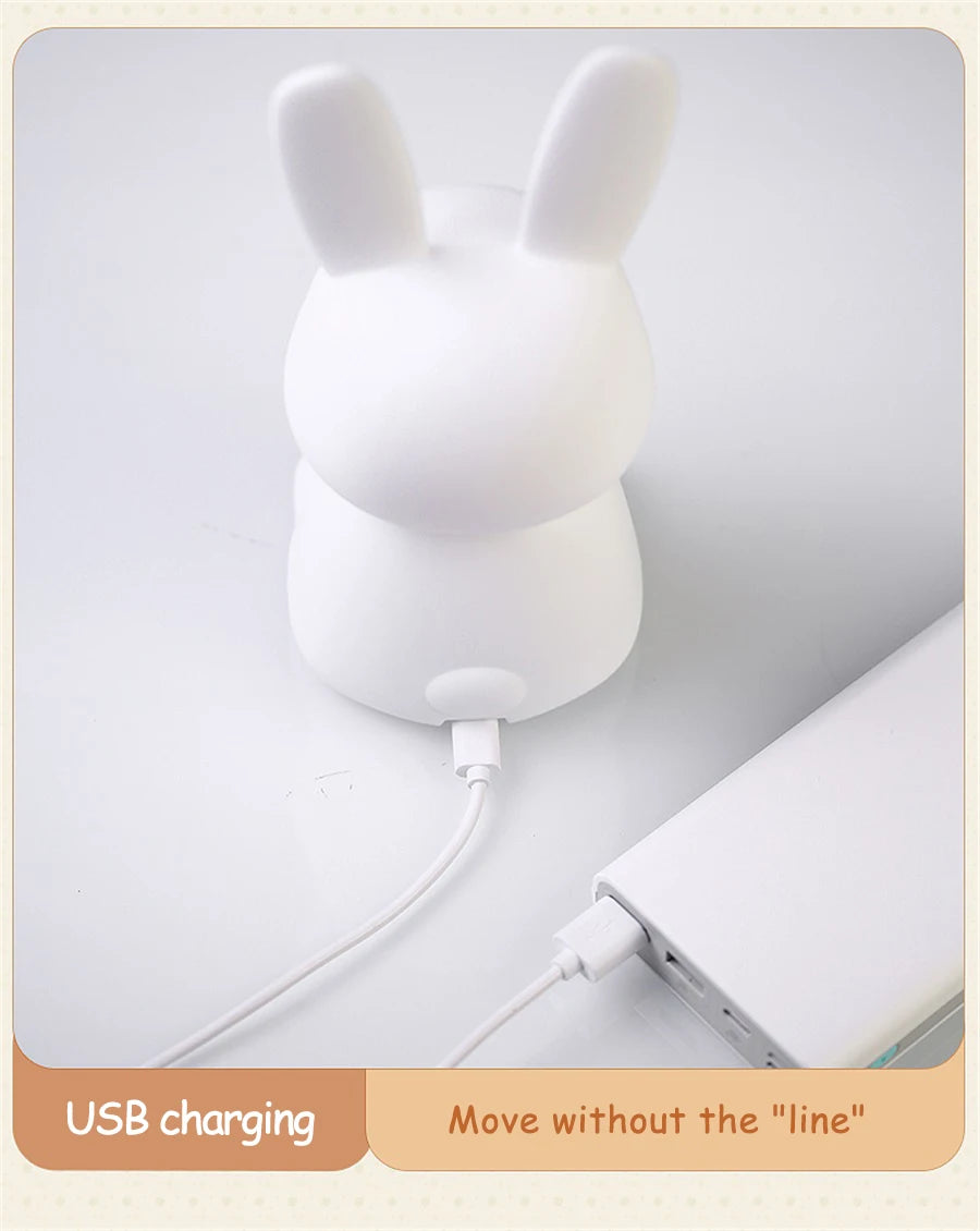 Cute Rabbit LED Night Light