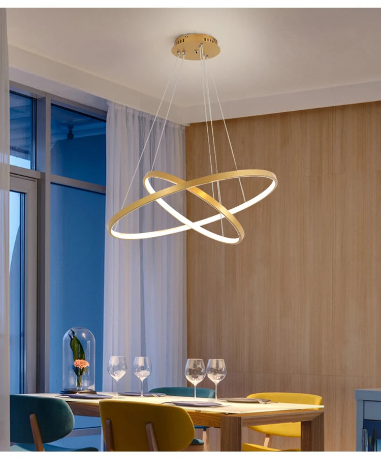 Simple Ring LED Chandelier