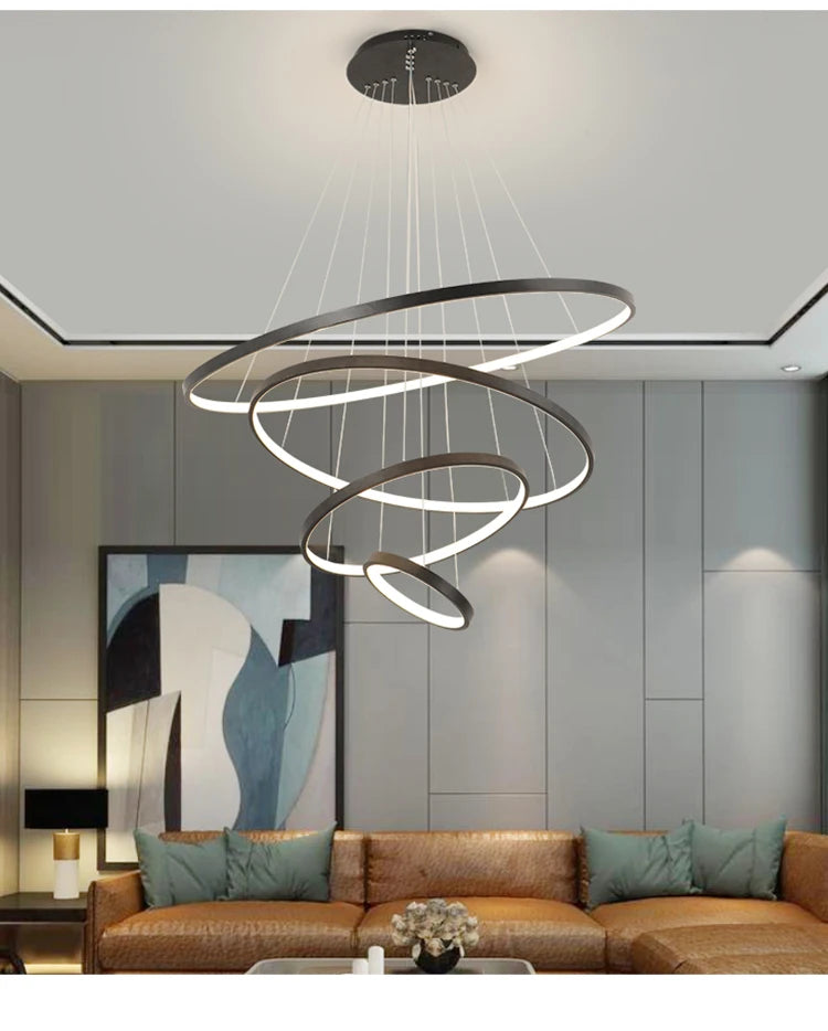 Simple Ring LED Chandelier