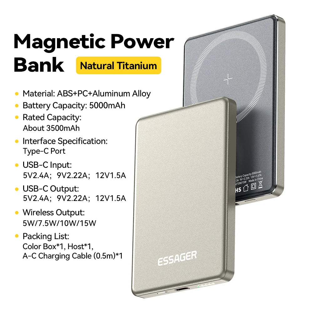 Magnetic Portable Fast Charging