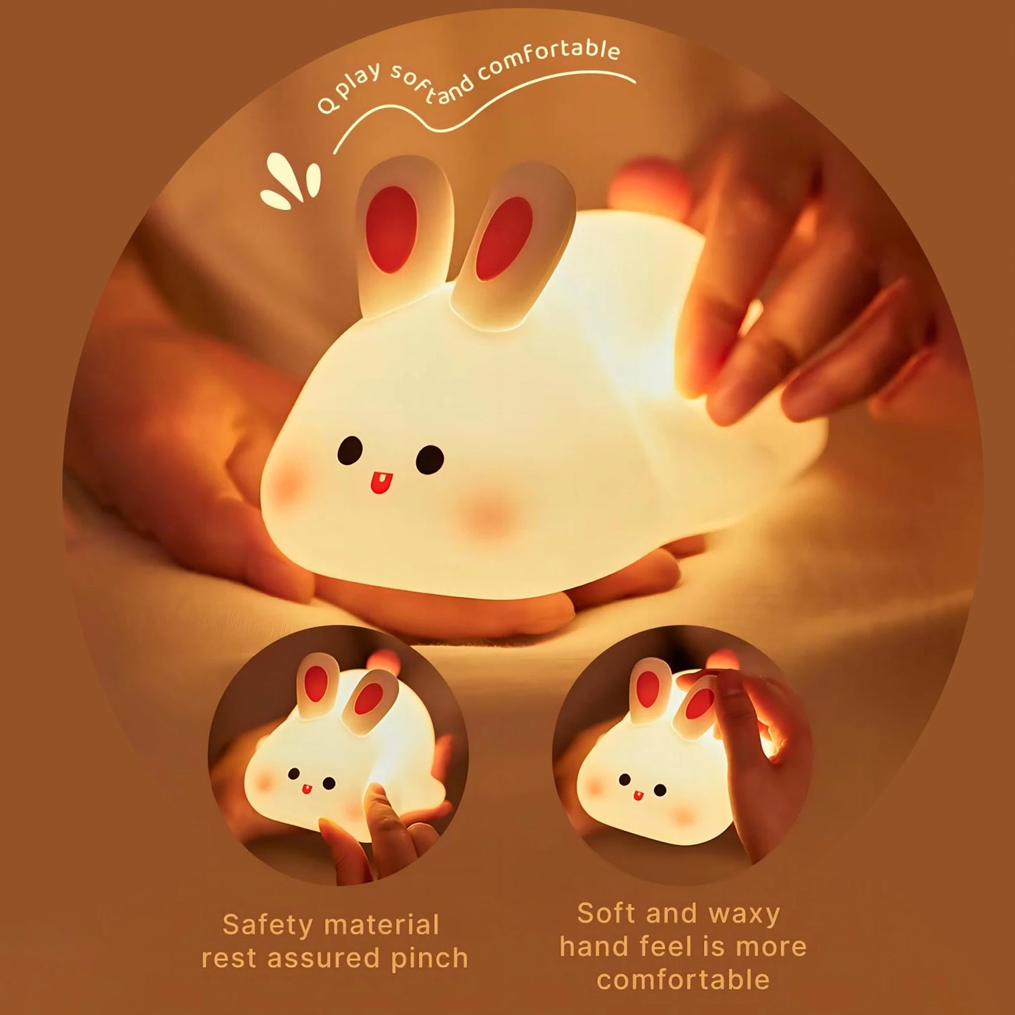 Cute Rabbit LED Night Light