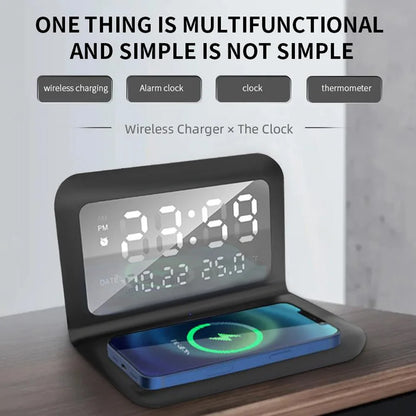 Smart Wireless Charger with Alarm Clock