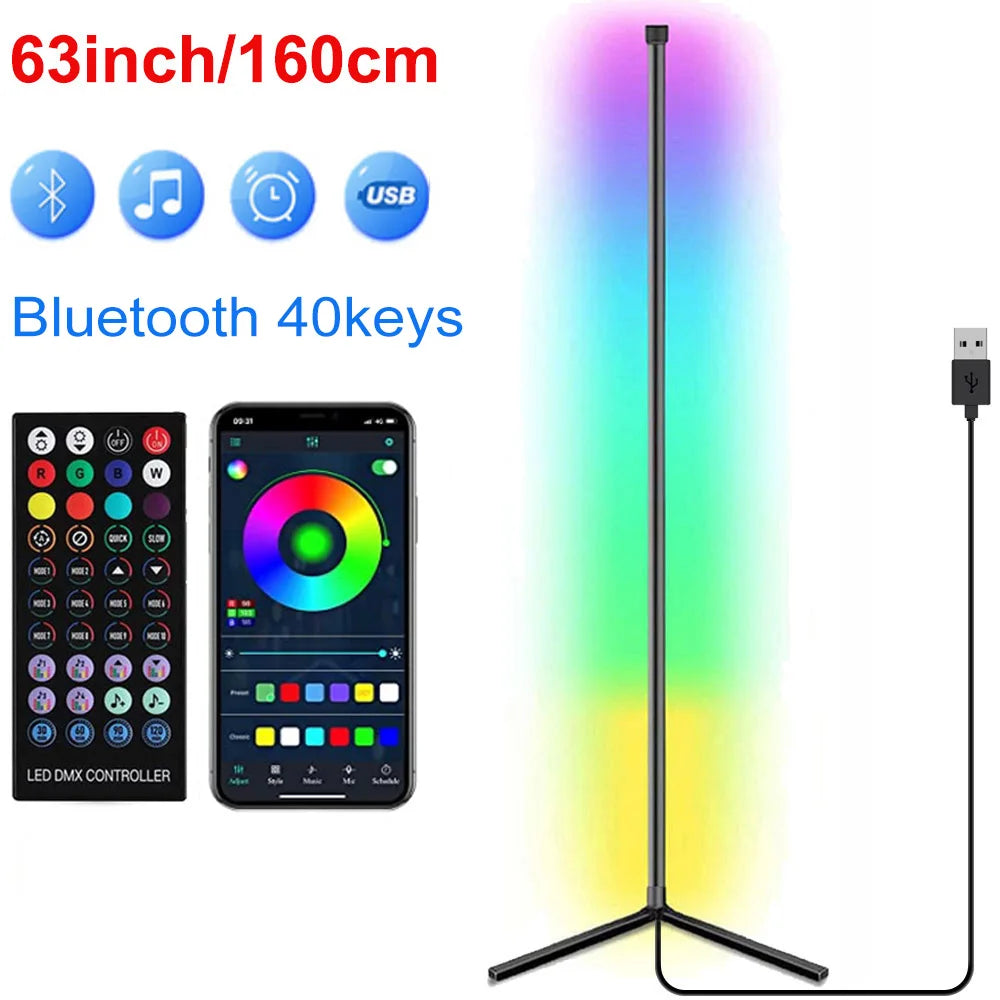 Smart RGB Corner Floor Lamp