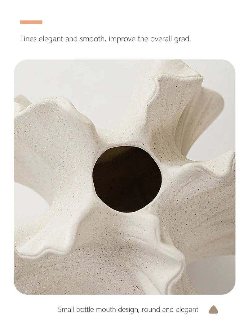 CAPIRON Nordic Ceramic Coral Vase