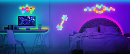 RGB Smart Hexagonal Wall Lamp