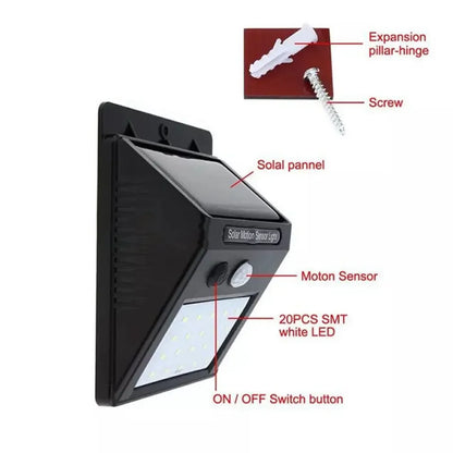 Solar Motion Sensor Wall Light