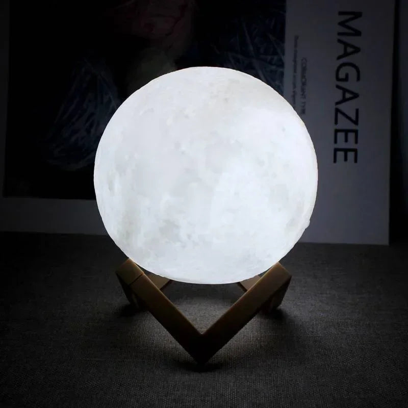 3D Moon Night Light