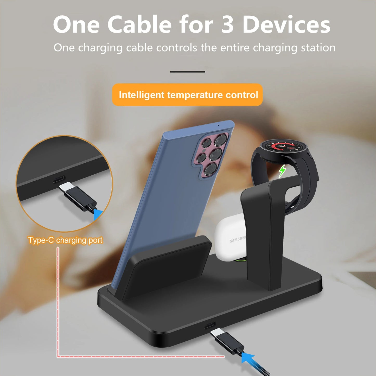 3-in-1 Wireless Charging Station