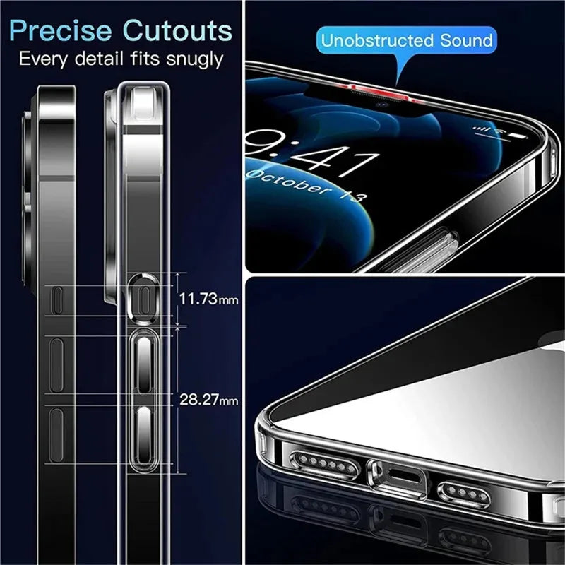 Ultra-Thin Clear Silicone Case for iPhone