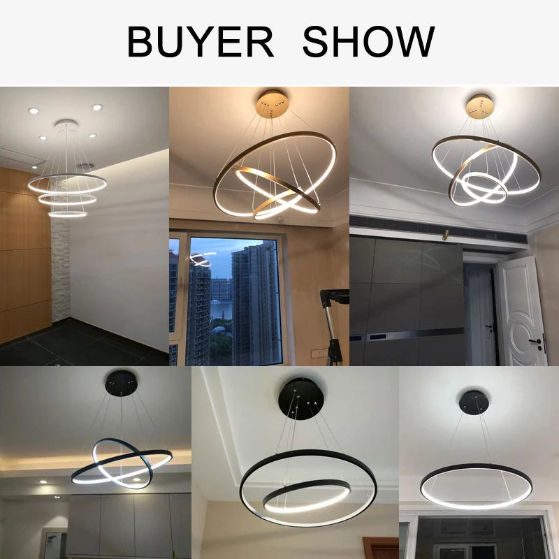 Simple Ring LED Chandelier