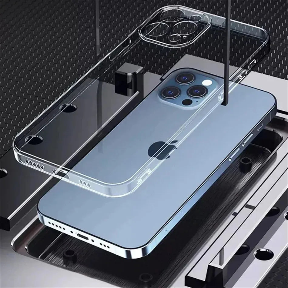 Ultra-Thin Clear Silicone Case for iPhone