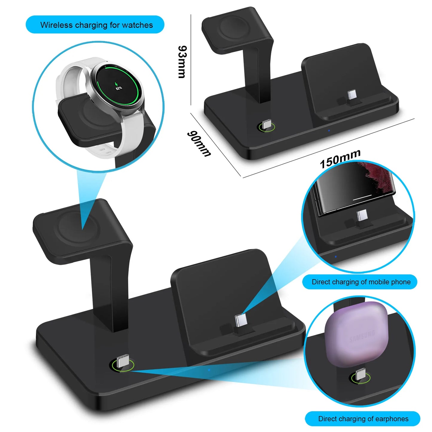 3-in-1 Wireless Charging Station