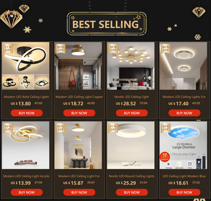 Modern LED Strip Ceiling Light