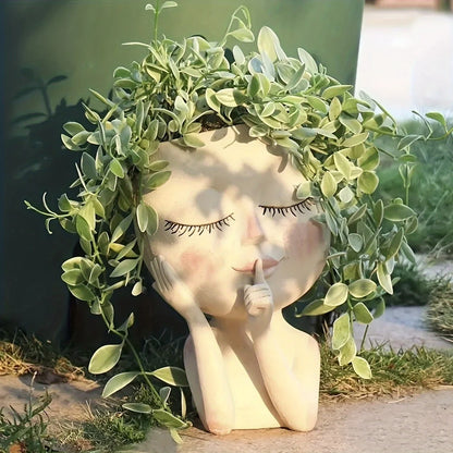 Girl Face Vase