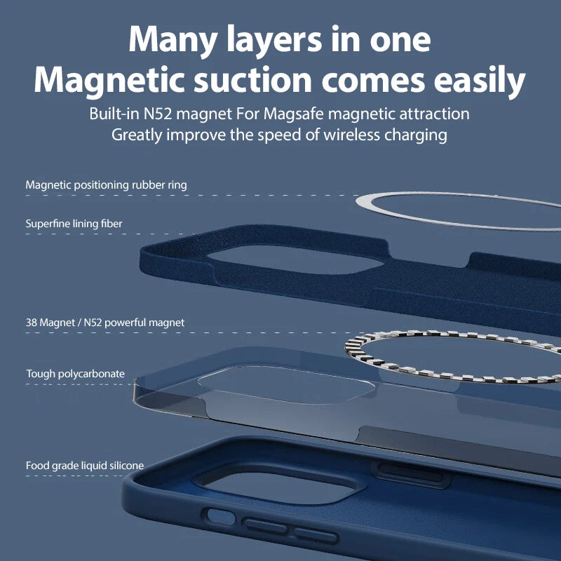 Liquid Silicone Magnetic Case