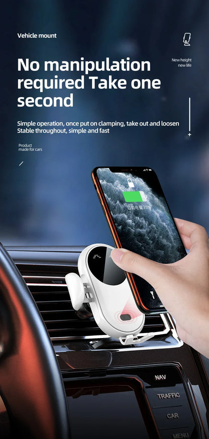 30W Wireless Car Charger Mount