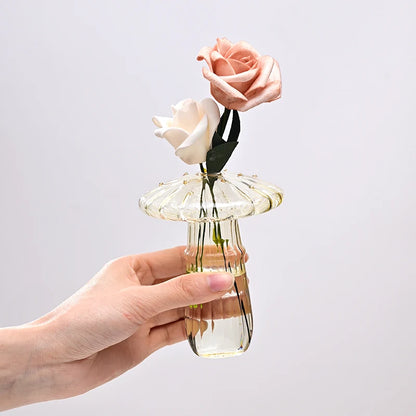 Creative Mushroom Glass Vase