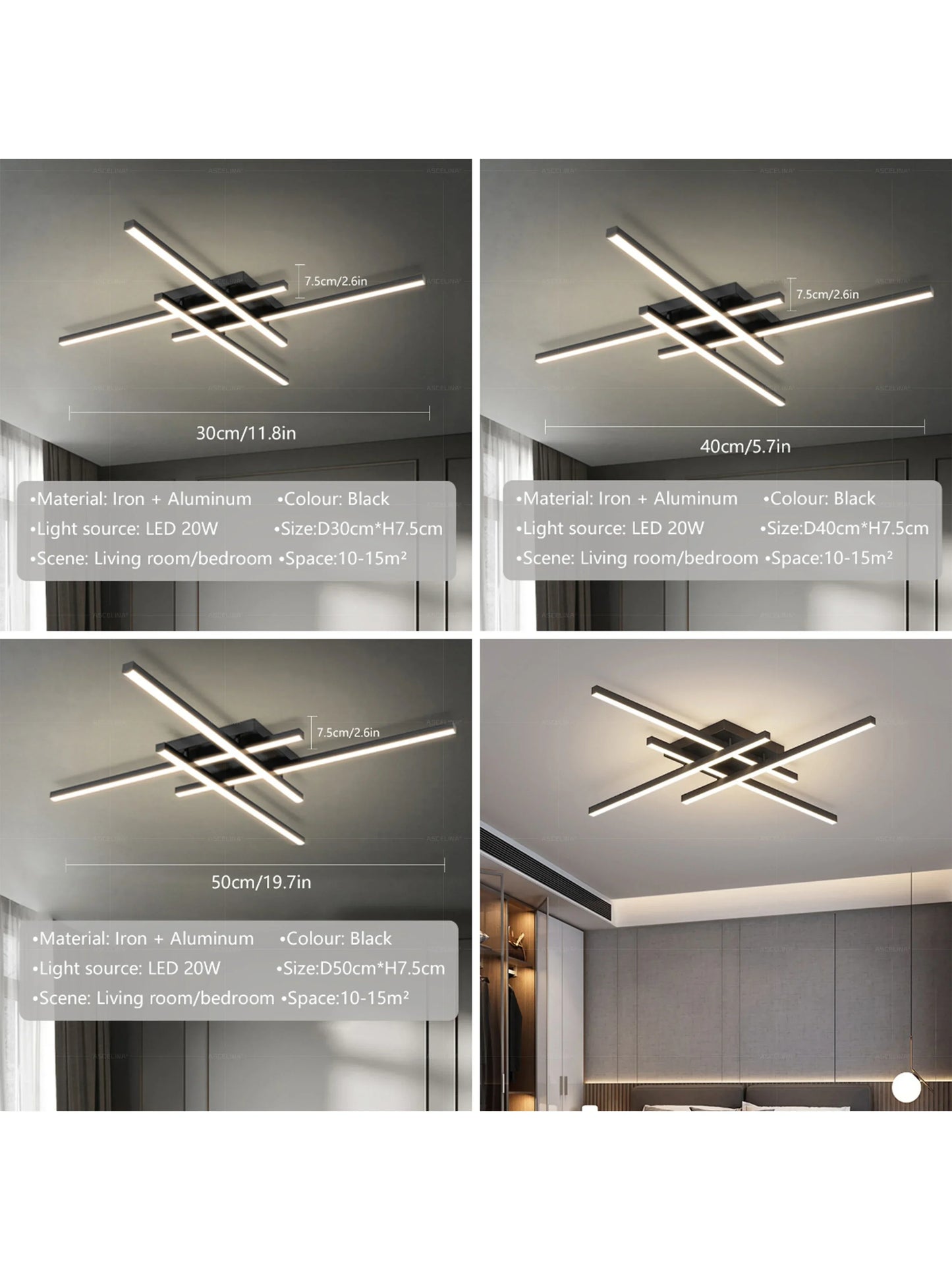 Modern LED Ceiling Light Fixture