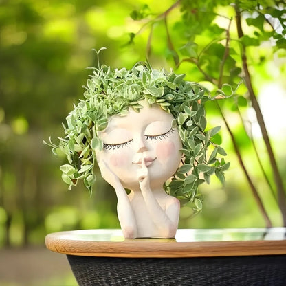 Girl Face Vase