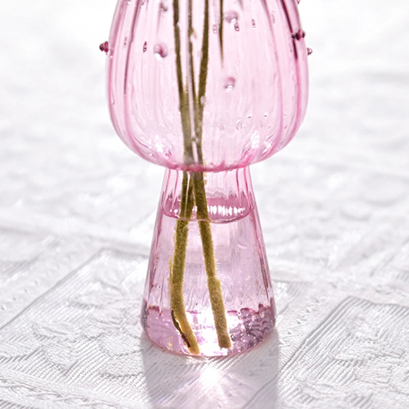 Creative Mushroom Glass Vase