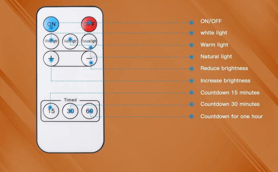 Modern Night Lamp with Remote