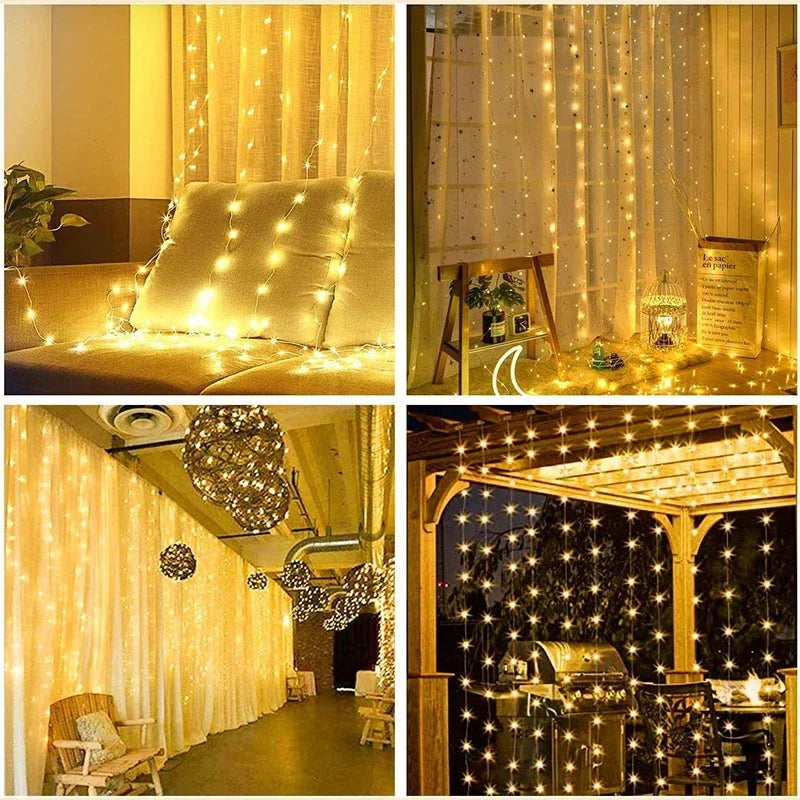 LED Curtain String Lights