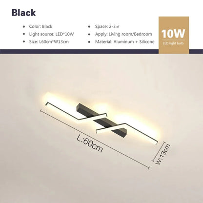 Modern LED Line Ceiling Lamp