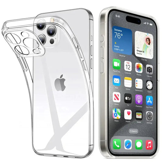 Ultra-Thin Clear Silicone Case for iPhone