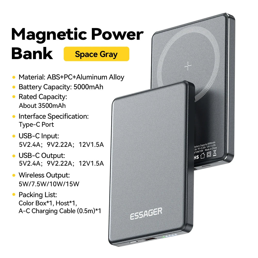 Magnetic Portable Fast Charging