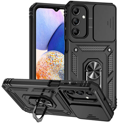 Military-Grade Armor Case with Slide Camera Lens