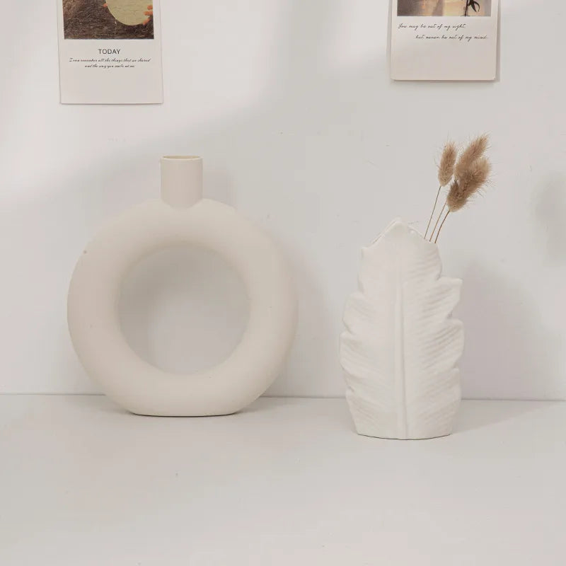 White Minimalist Vase