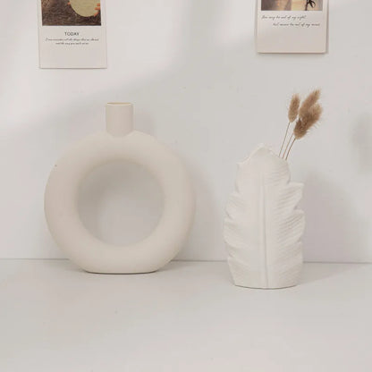 White Minimalist Vase