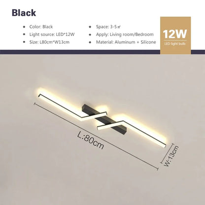 Modern LED Line Ceiling Lamp