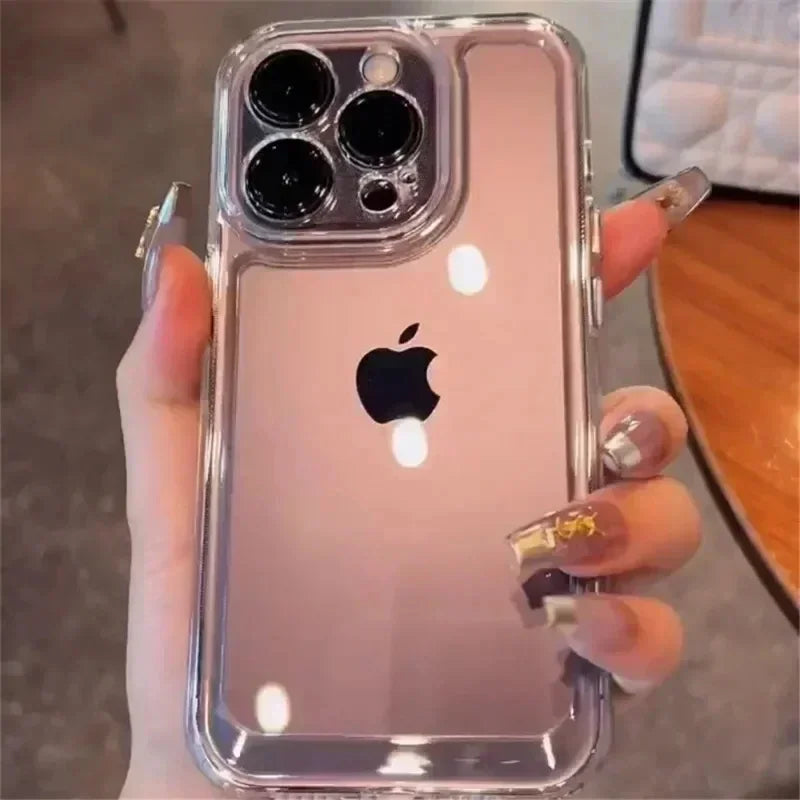 Luxury Transparent Silicone Shockproof Case