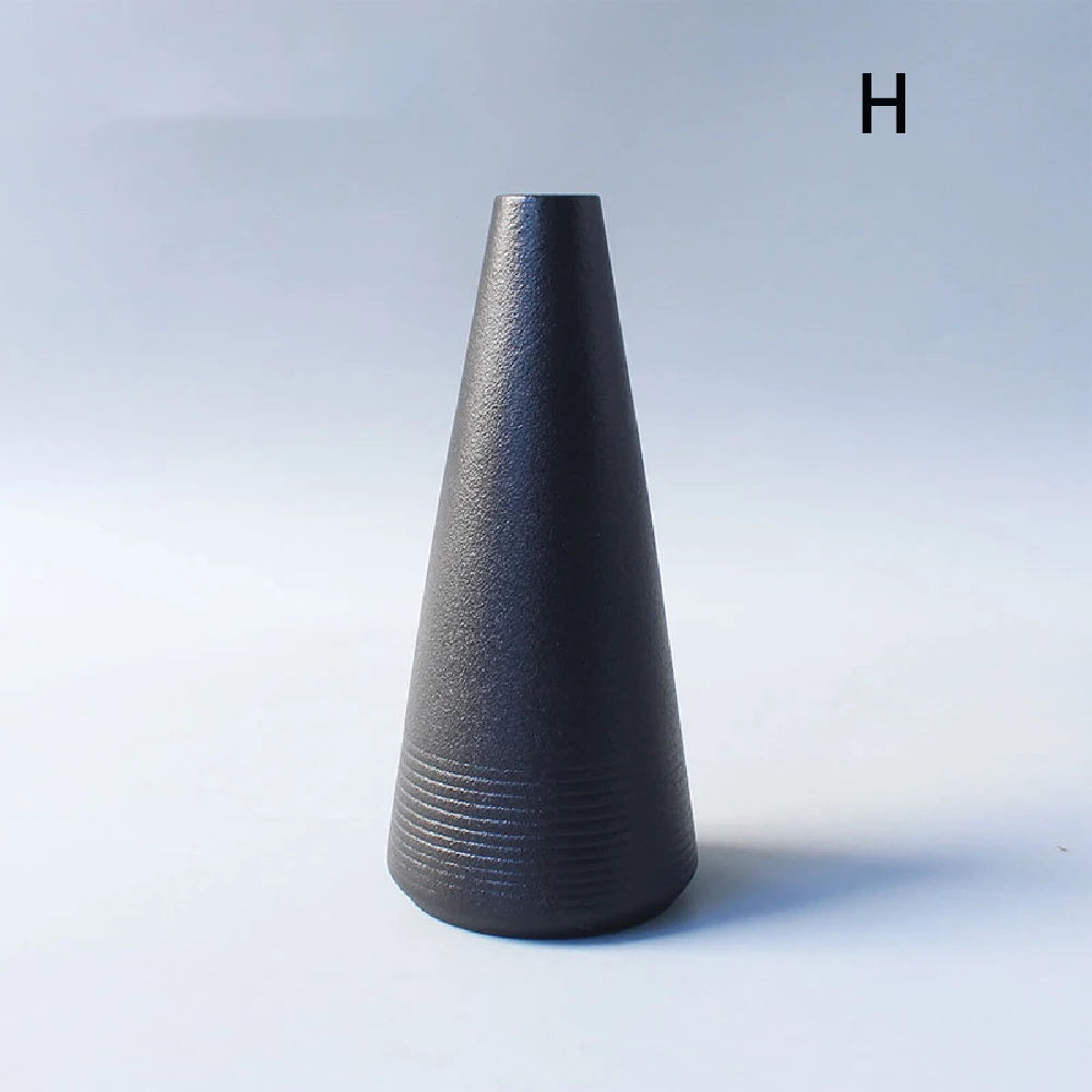 Black Ceramic Small Vase