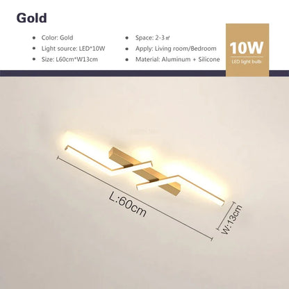 Modern LED Line Ceiling Lamp