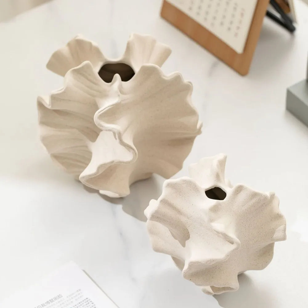 CAPIRON Nordic Ceramic Coral Vase