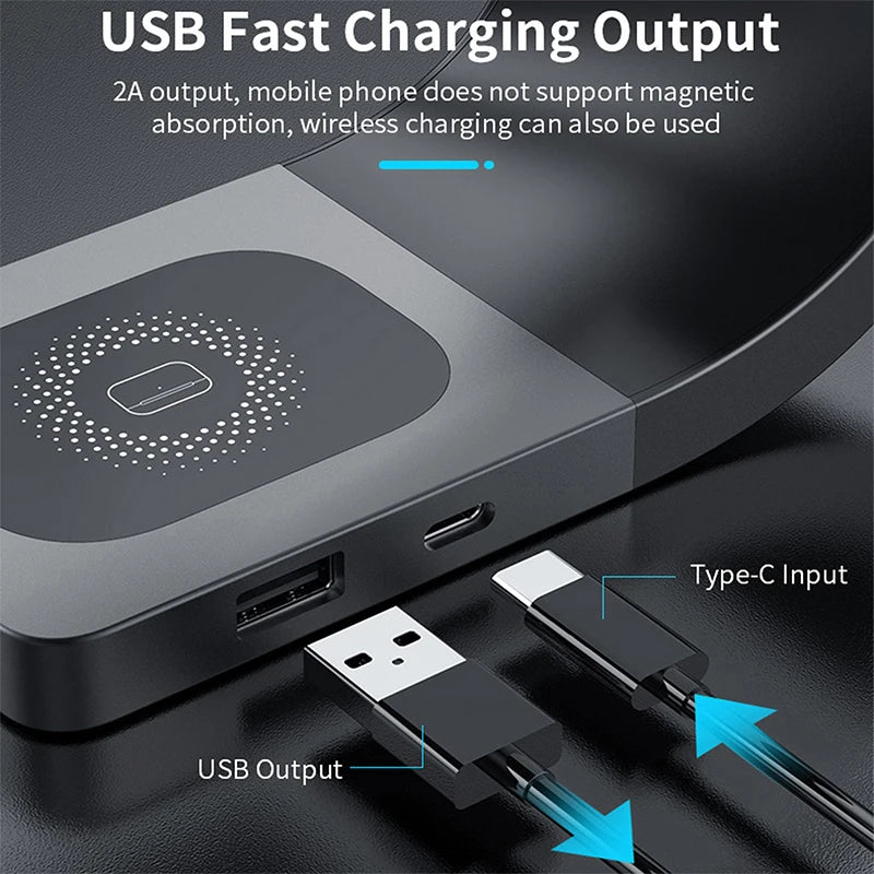 4-in-1 Metal Wireless Charger Stand