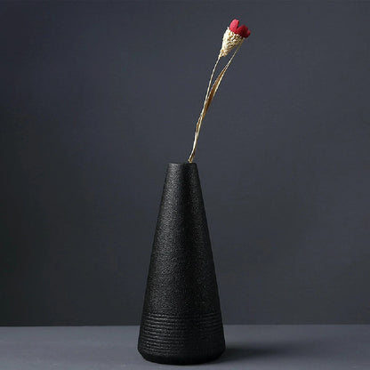 Black Ceramic Small Vase