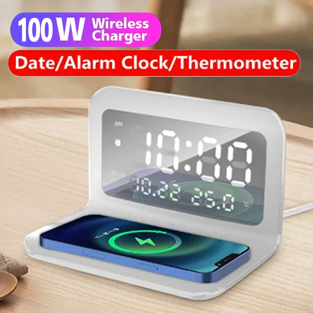 Smart Wireless Charger with Alarm Clock