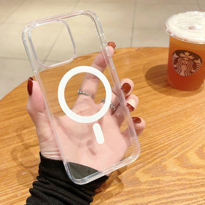 Luxury Transparent Wireless Charging Case