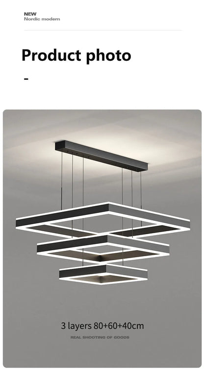 Nordic Square Chandelier