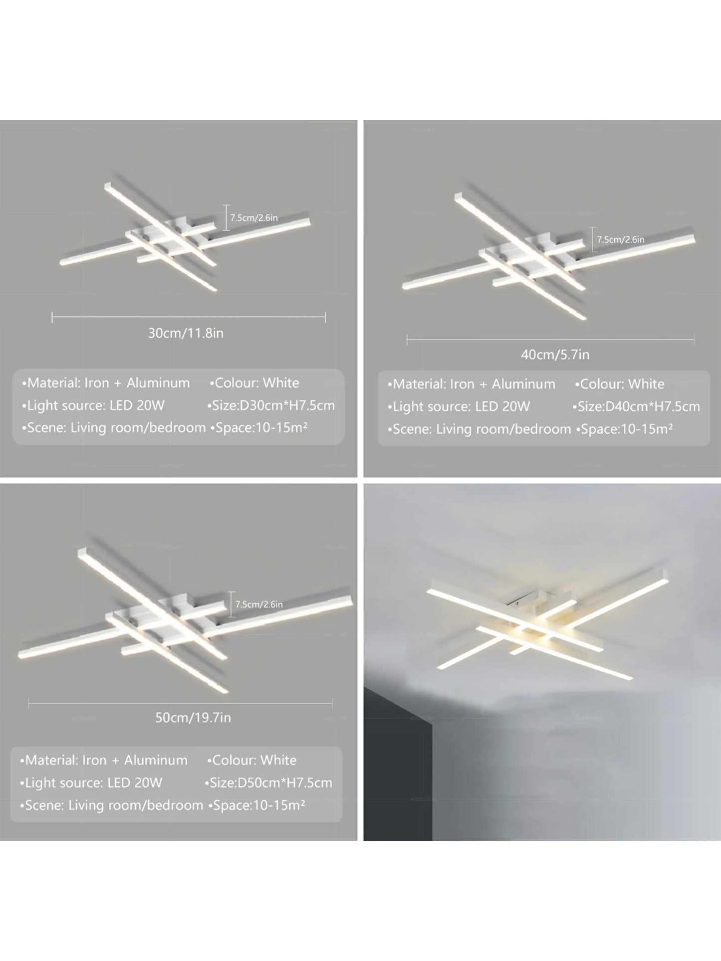 Modern LED Ceiling Light Fixture